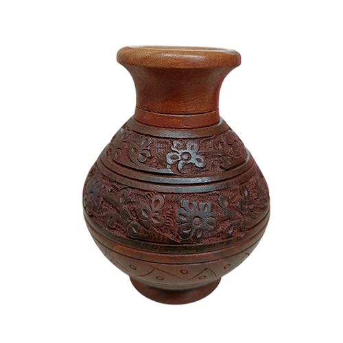 Wooden Flower Vase - Color: Various Available