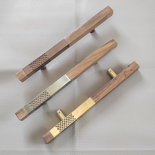 Leaftone Wood Glass Door Handles - Color: As Per Availability