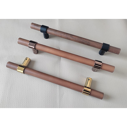 Brass Black Walnut Door Handle