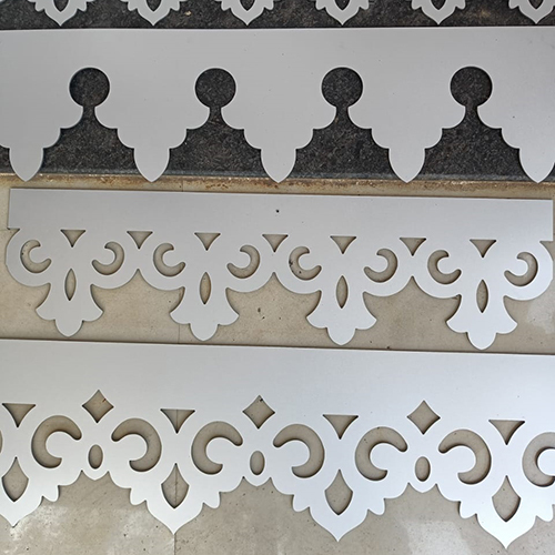 White Pvc Border Patti