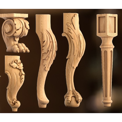 Carved Wooden Table Legs - Color: Different Available