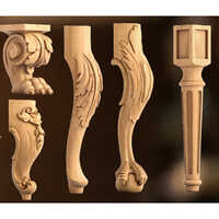 Carved Wooden Table Legs - Color: Different Available