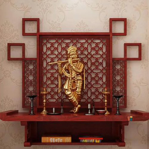 Stylish Paint Coated Wooden Temple - Color: Various Available