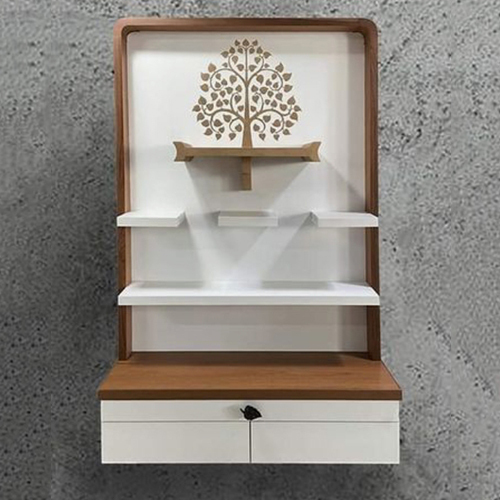 White Attractive Look Designer Wooden Temple - Color: Various Available