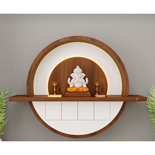 Elegant Wooden Pooja Room - Color: Various Available