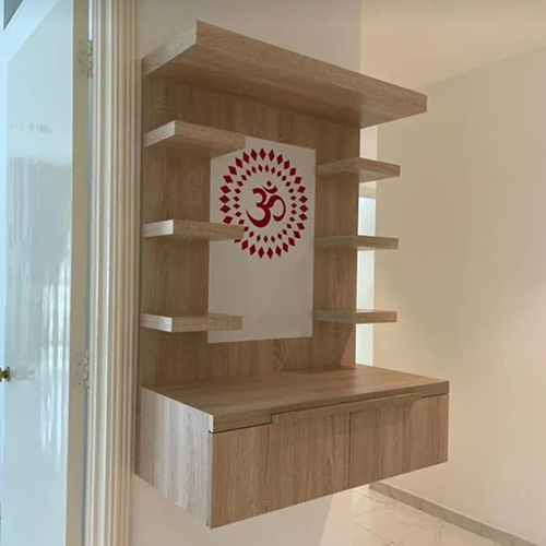 Modern Wooden Temple For Pooja Room - Color: Different Available