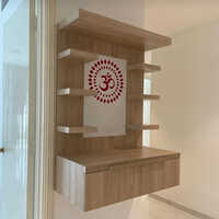 Modern Wooden Temple For Pooja Room