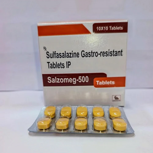 500mg सल्फासालाजिन गैस्ट्रो प्रतिरोधक टैबलेट्स आईपी