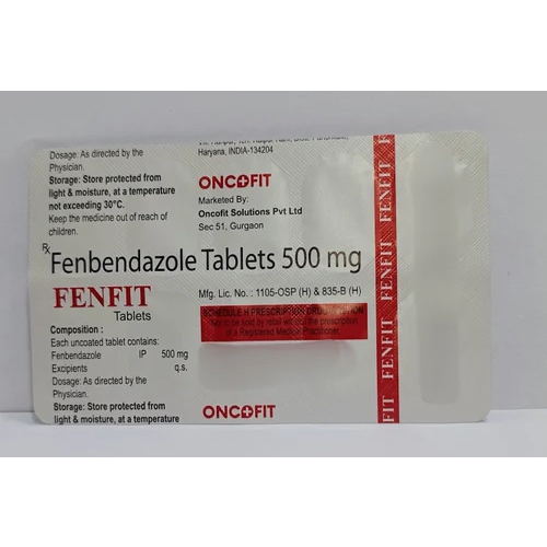 500mg Fenbendazole Tablets - Drug Type: General Medicines