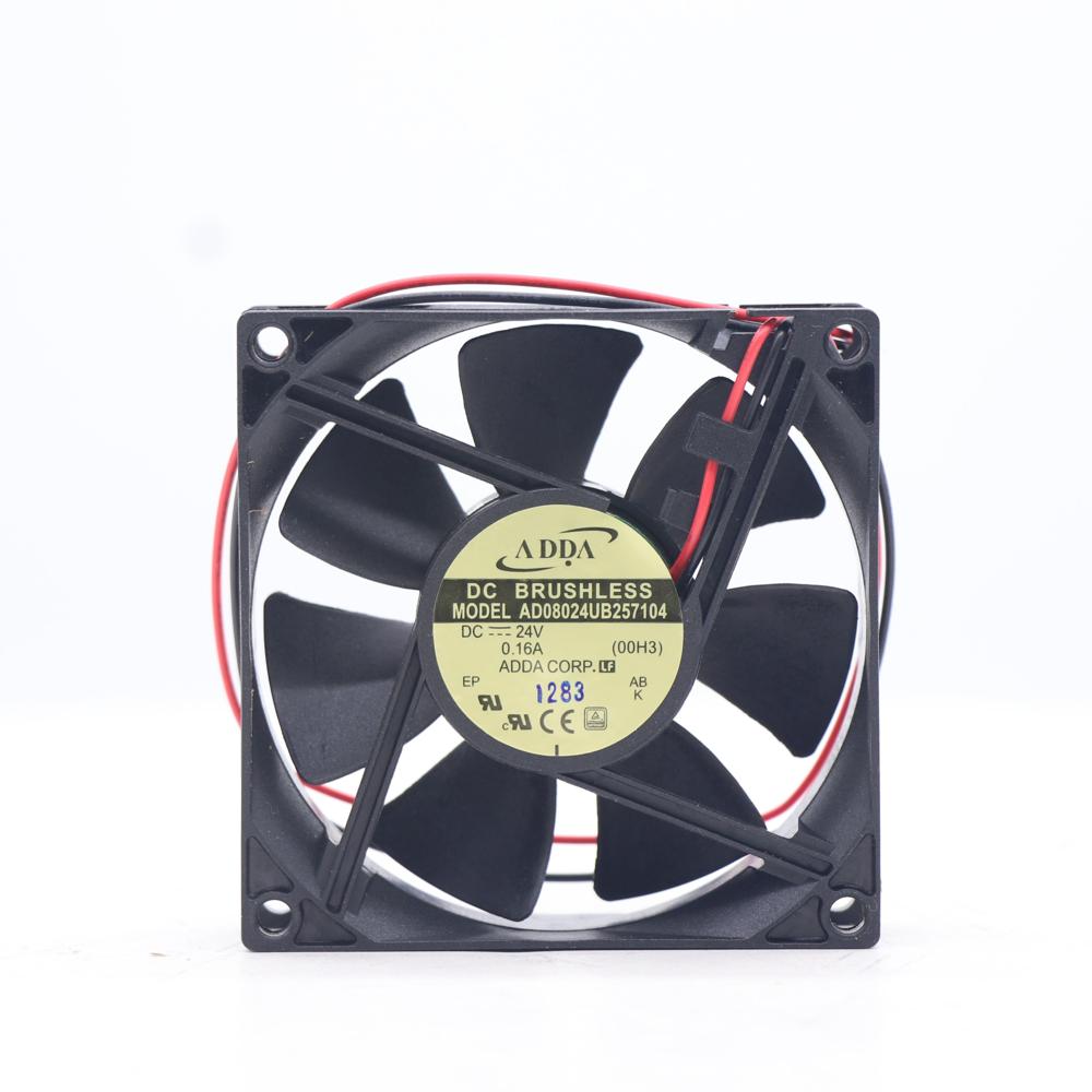 ADDA AD08024UB257104 24V DC 80mm 80x80x25 mm 8025 IP68 Waterproof Brushless 47CFM 3900rPM Controller Axial Cooling Fan