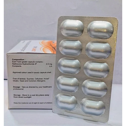 4.5mg Low Dose Naltrexone Hydrochloride Capsules - Dosage Form: As Per Requirement