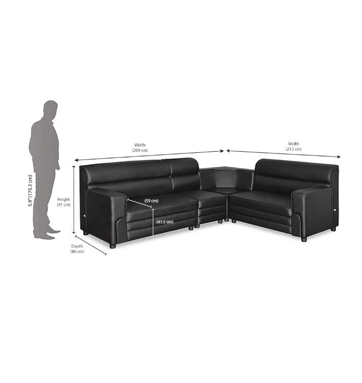 NILKAMAL RAIDER (PVC) SOFA SET 