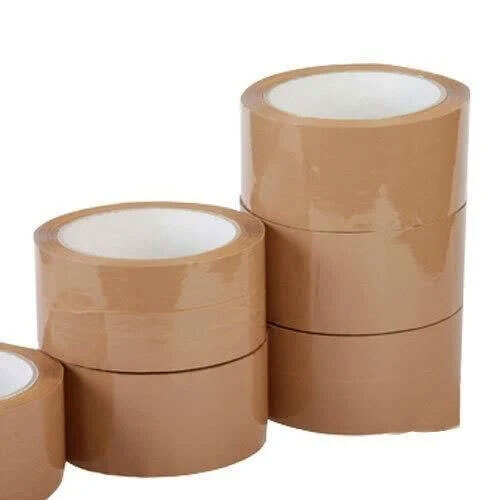 Plain Brown Bopp Self Adhesive Tapes 60 Mm X 65 Meter - Use: Carton Sealing