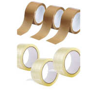 Plain Brown and Transparent Adhesive Tape 48 mm x 65 Meter