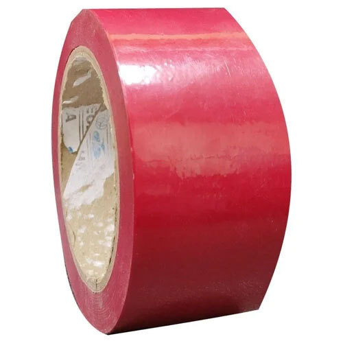 Plain Colored Adhesive Tape, Cello Tapes 60 Mm X 65 Meter - Color: Red