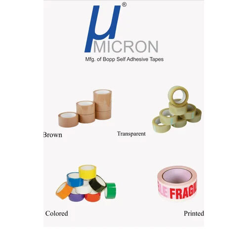 Plain Colored Adhesive Tape, Bopp Tapes 72 mm x 65 Meter