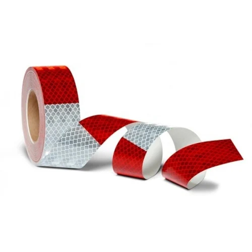 Floor Marking Tape - Color: Red & Silver