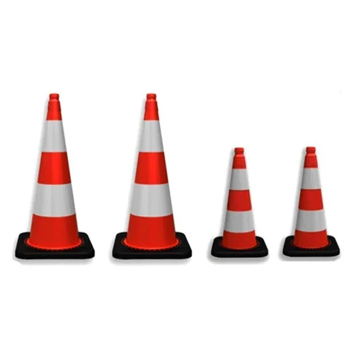 Rubber Base Traffic Safety Cone - Feature: Good Quality