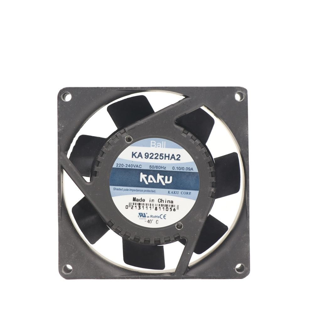KAKU KA9225HA2 Ball Bearing 220V AC 0.10 a 20W 30CFM 37 CFM 2650RPM 3100RPM Electric Cabinet Axial Cooling Fan