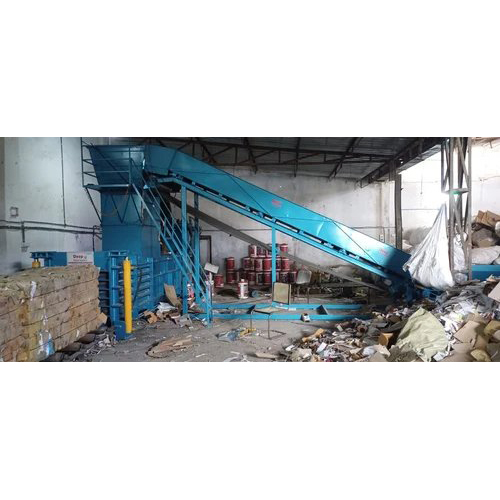 Mild Steel Horizontal Type Paper Baling Machine