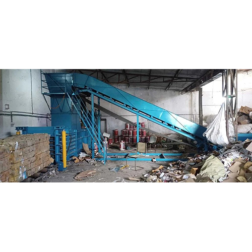Mild Steel Horizontal Type Paper Baling Machine