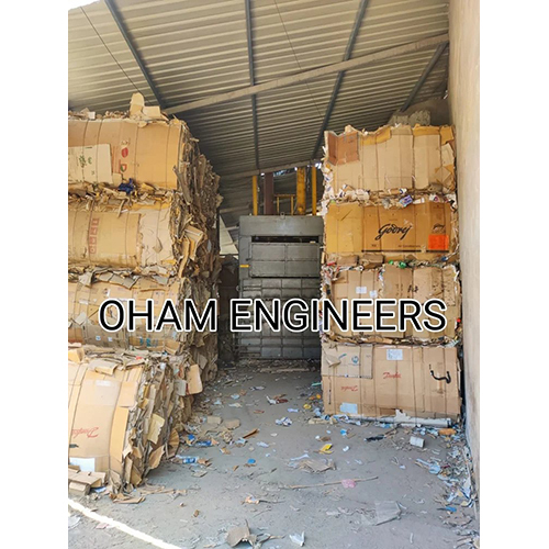 Waste Cartoon Baling Machine - Color: Grey