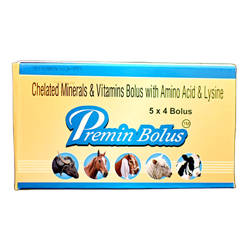 Premin Chelated Minerals And Vitamins Bolus With Amino Acid And Lysine