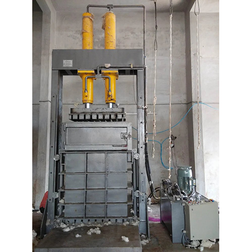 Cotton Ginning And Spinning Wool Waste Hydraulic Baling Press Machine - Color: Grey