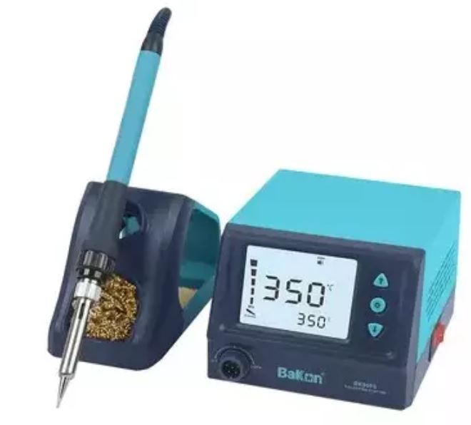 Soldering Station - 60w Digital, Large Lcd Display, Adjustable Temperature Control, Fast Heating Element, Ergonomic Handle, Password Protection