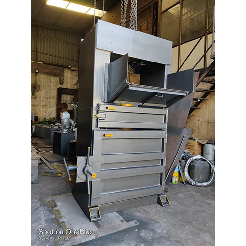 Plastic Bottles Hydraulic Baling Machine - Color: Blue