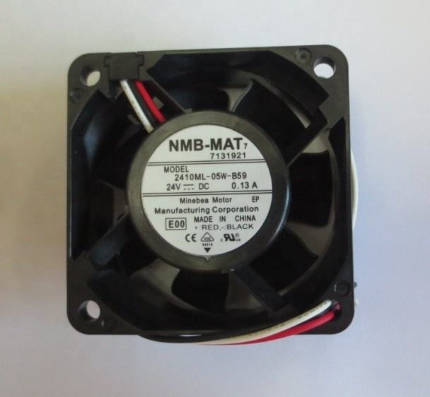 NMB 2410ML-05W-B59 60X60X25mm 24V DC 0.13A 6CM 6025 Double Ball Bearing Fanuc System Axial Flow Cooling Fan