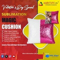 Sublimation Magic Cushion Cover  Without Filler Sublimation Blank Cushions - Color: White (blank For Printing)