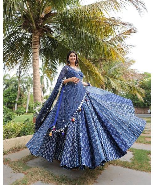 Designer Navratri Chaniya Choli With Real Mirror Work - Ethnic Region: Indian