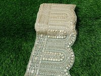 Golden Embroidery ,, Sequence Lace