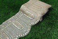 Golden Embroidery ,, Sequence Lace