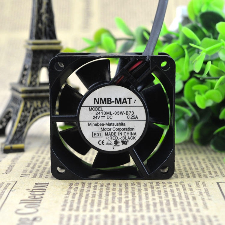 NMB MAT 2410ML-05W-B70 12V 48V DC24V 0.25A EC AC 60*60*25MM 6CM Large air Volume Axial Flow Heat Dissipation Cooling Fan