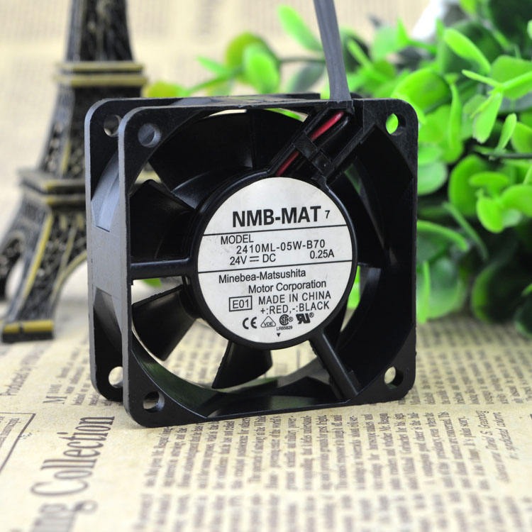 NMB MAT 2410ML-05W-B70 12V 48V DC24V 0.25A EC AC 60*60*25MM 6CM Large air Volume Axial Flow Heat Dissipation Cooling Fan