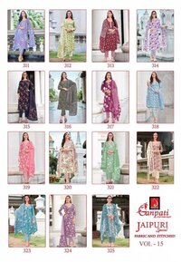 Ganpati Jaipuri Special Vol-15  Dress Material