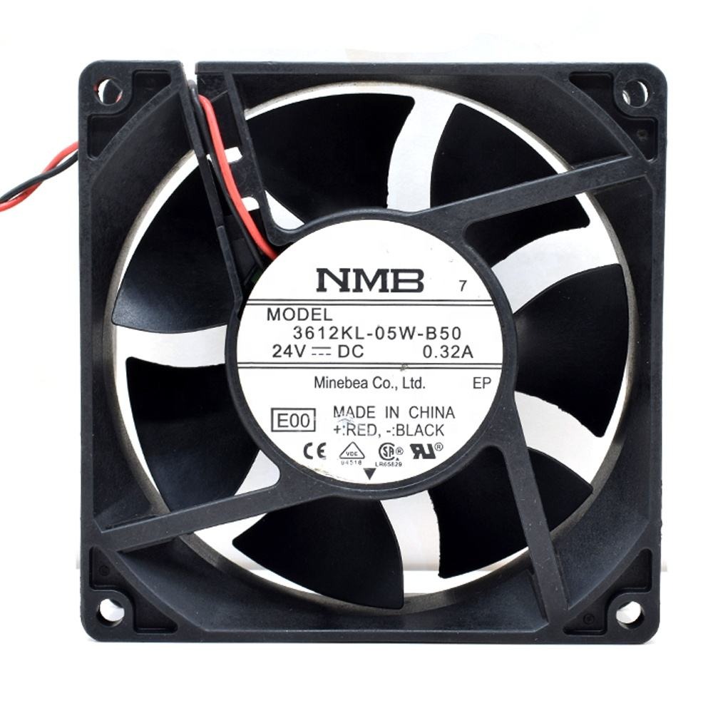 3612KL-05W-B50 NMB 92X92X32mm 9cm 9232 24V DC 0.32A 69.9CFM 3800RPM Inverter Axial Cooling Fan 3612KL-05W-B56