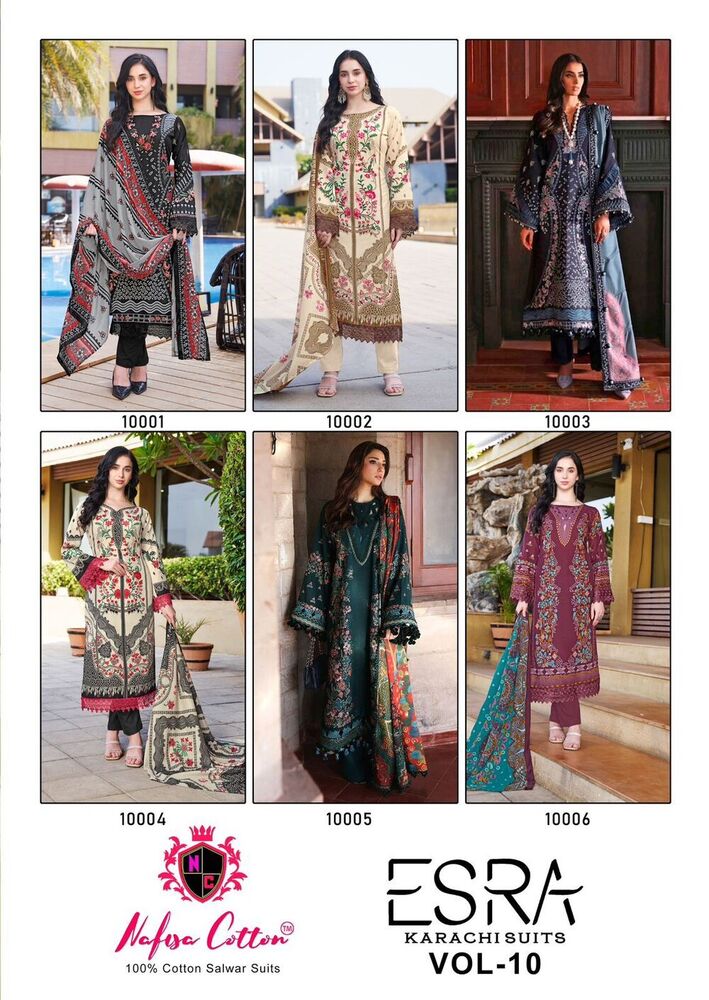 Nafisa Esra Vol-10  Karachi Dress Material