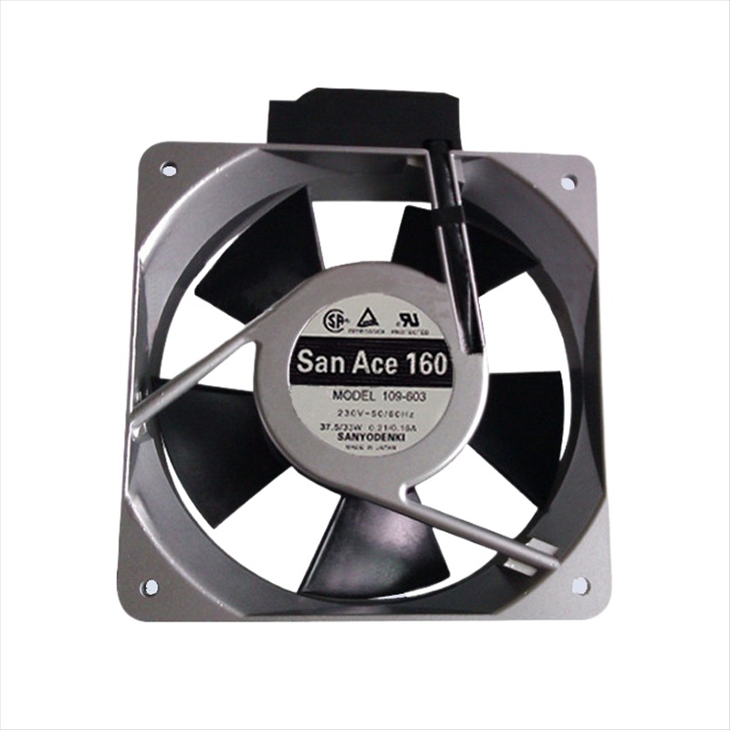 Sanyo Axial Flow Fan 109-603 With Sensor Device Aluminum Frame Cooling Fan