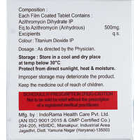 500 MG Azihromycin Tablets IP