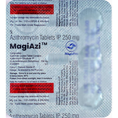 250 MG Azihromycin Tablets IP