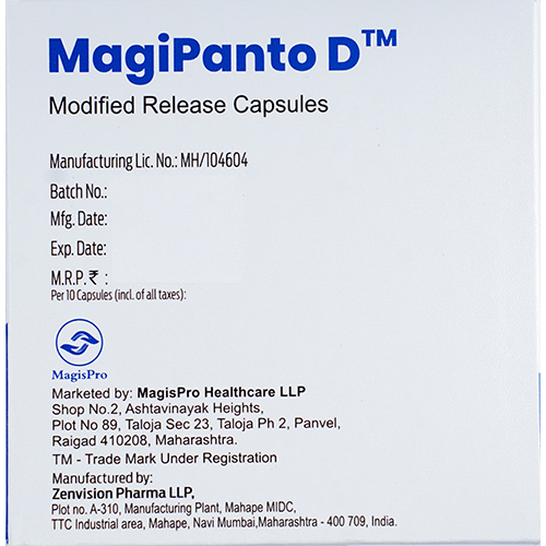 Pantoprazole Gastro-Resistant And Domperidone Prolonged-Release Capsules IP