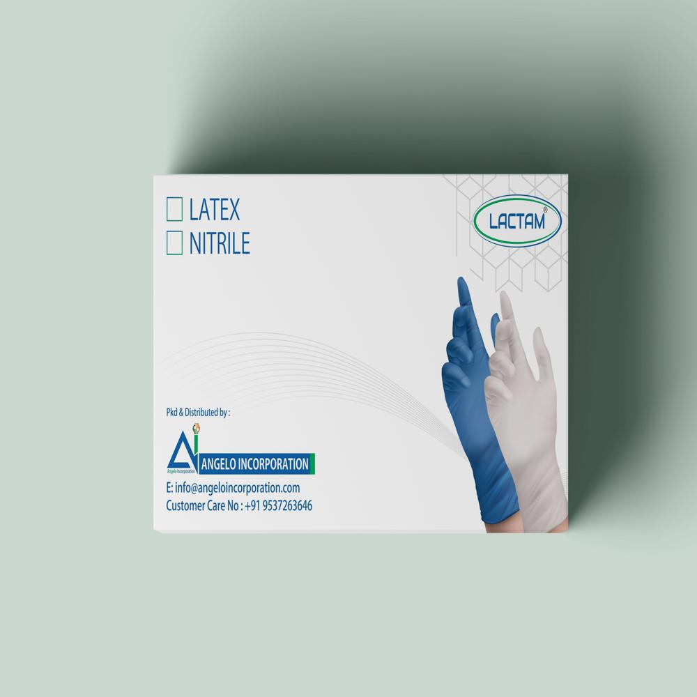 Latex Examination Gloves - Natural Rubber Latex, Sizes S (4.5g), M (5.0g), L (5.5g) | Blue Color, Durable & Stretchable Design, For Hospital Use