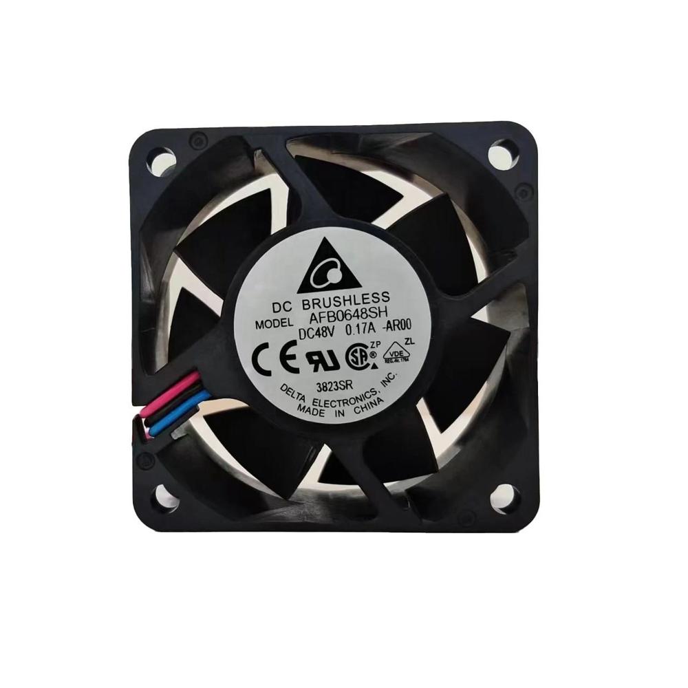 Delta AFB0648SH-AR00 48V DC 6025 60x60x25mm 34.2CFM 0.17A BAll Bearing Inverter Axial Cooling Fan