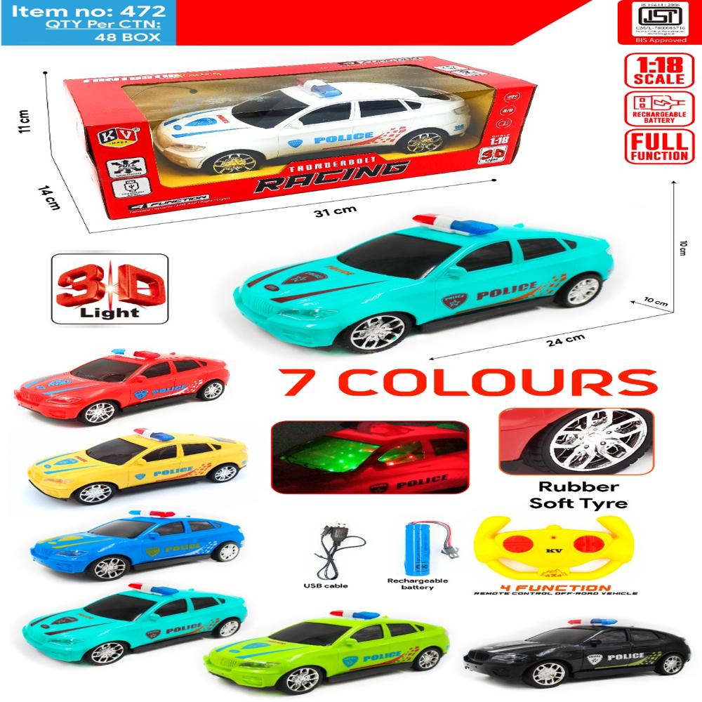 4 Function Remote Police Car