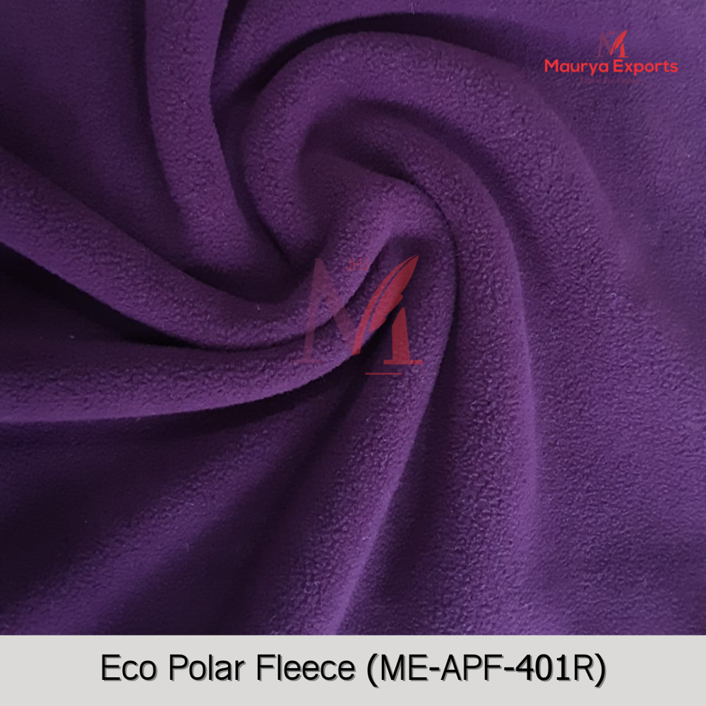 Polyester Eco Polar Fleece Fabric - Application: Apparel