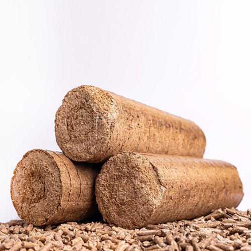Sawdust Briquette - Color: Brown