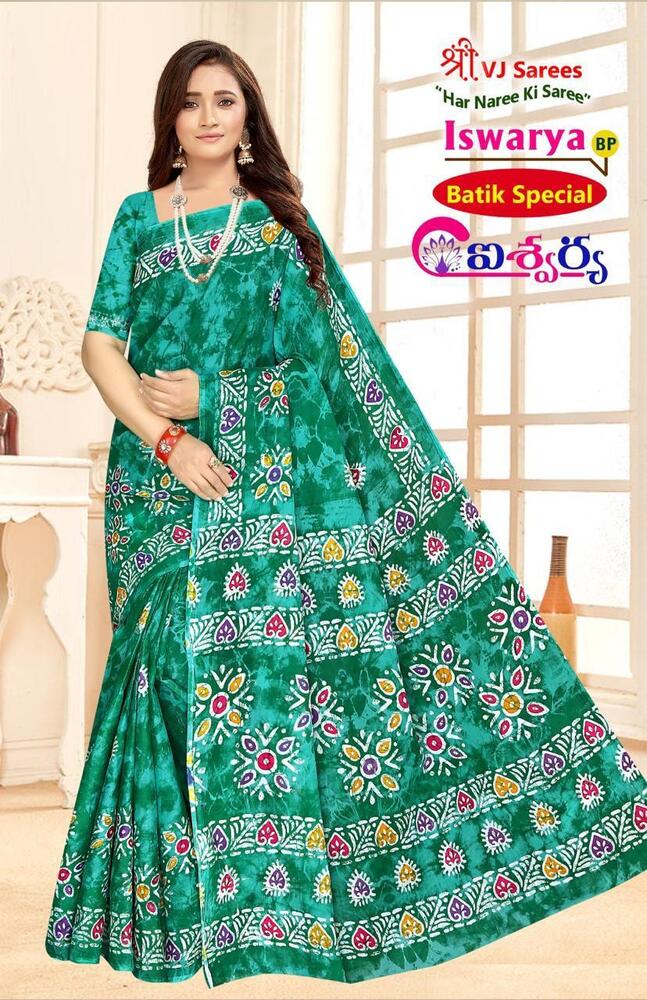 VJ Iswarya Batik Speical Vol-01  Cotton Sarees